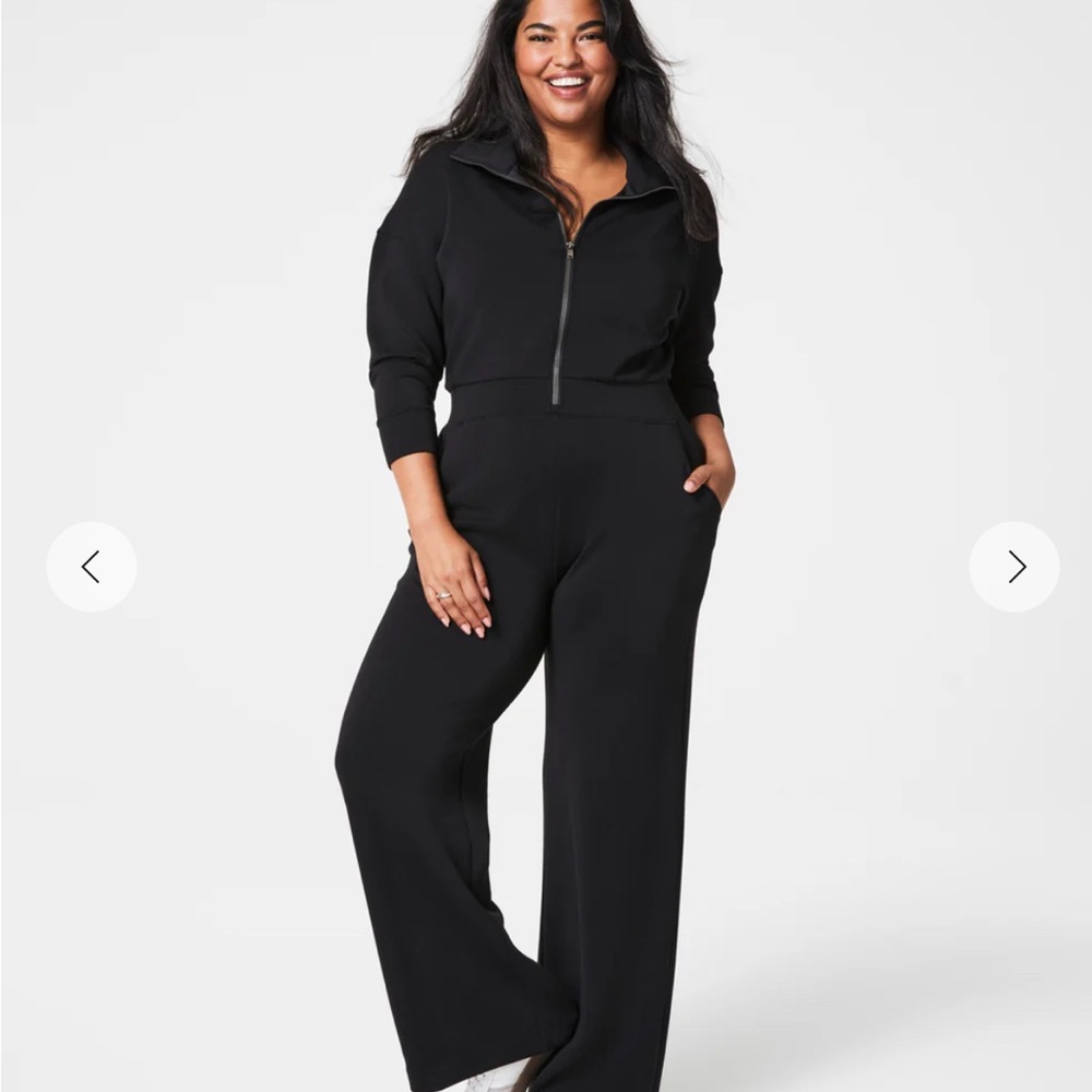 Brand new! Women's Spanx AirEssentials Wide Leg Long Sleeve Jumpsuit size XL